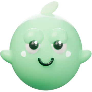 Leaf, the green Glowble with a leaf on top