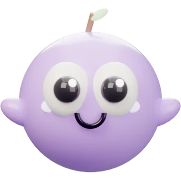 Plum, the little purple baby Glowble